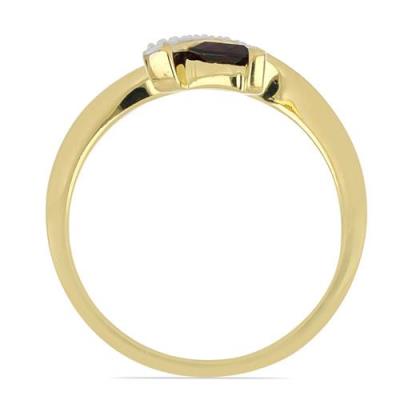 BUY 925 SILVER NATURAL GARNET GEMSTONE CLASSIC RING